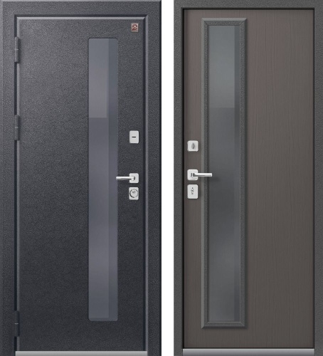 Центурион Т-10-2025 Антрацит муар-Ясень пепельный (терморазрыв со стеклом)